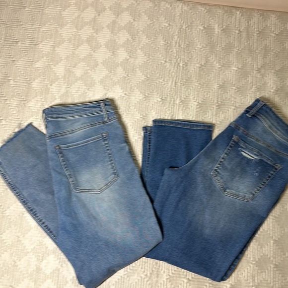 2 pair of And Now This jeans from Macys vintage straight high waisted distressed - Picture 2 of 8